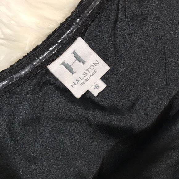 Halston Heritage black velvet sheath dress - Picture 4 of 6